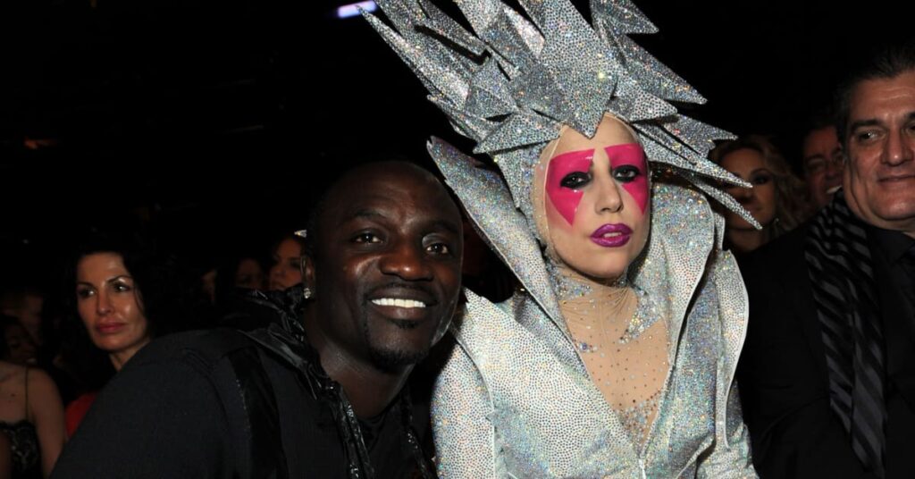 Akon and Lady Gaga attends the 52nd Annual GRAMMY Awards held at Staples Center on January 31, 2010 in Los Angeles, California.