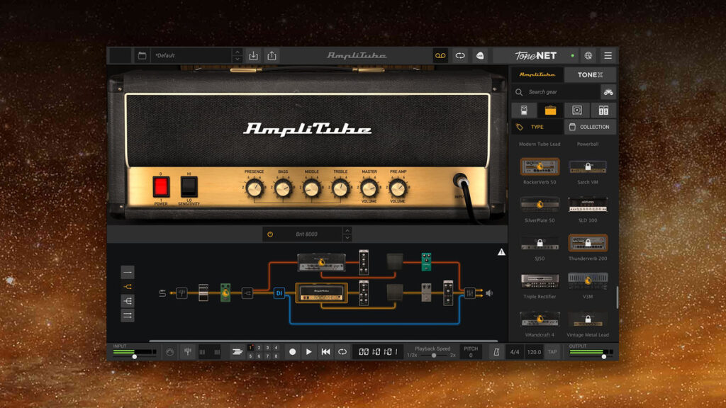 AmpliTube 5 by IK Multimedia on sale for $29.99 USD!