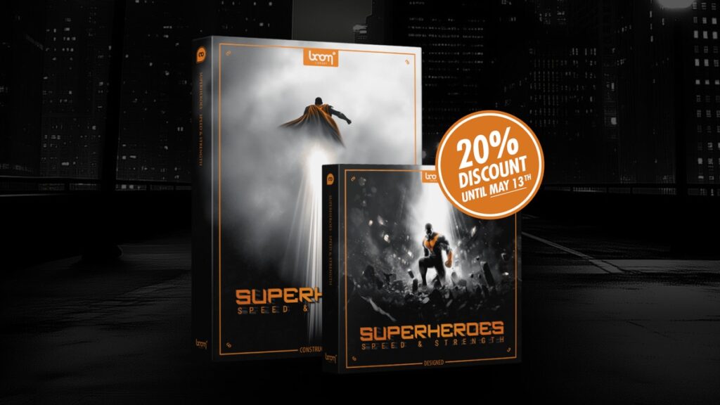 BOOM Library launches Superheroes – Speed & Strength sound library