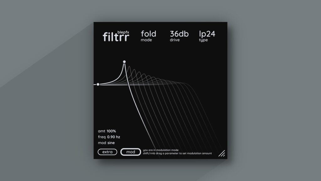 BlepFX releases filtrr free non-linear ladder filter plugin