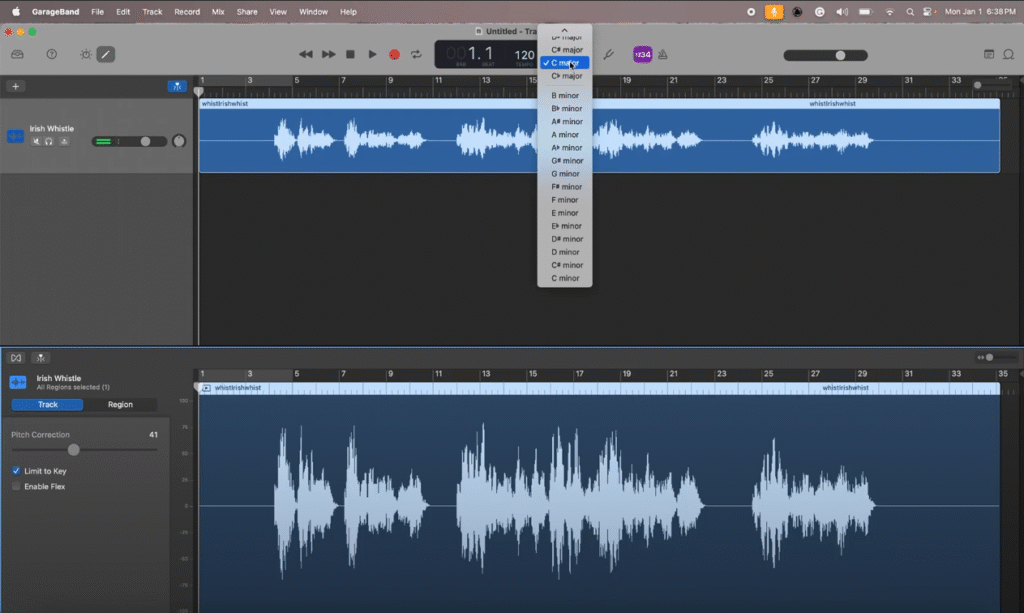 How to Easily Change & Edit Pitch In Garageband