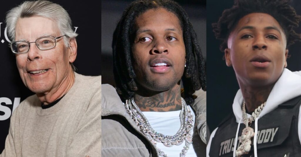Stephen King, Lil Durk, YoungBoy Never Broke Again