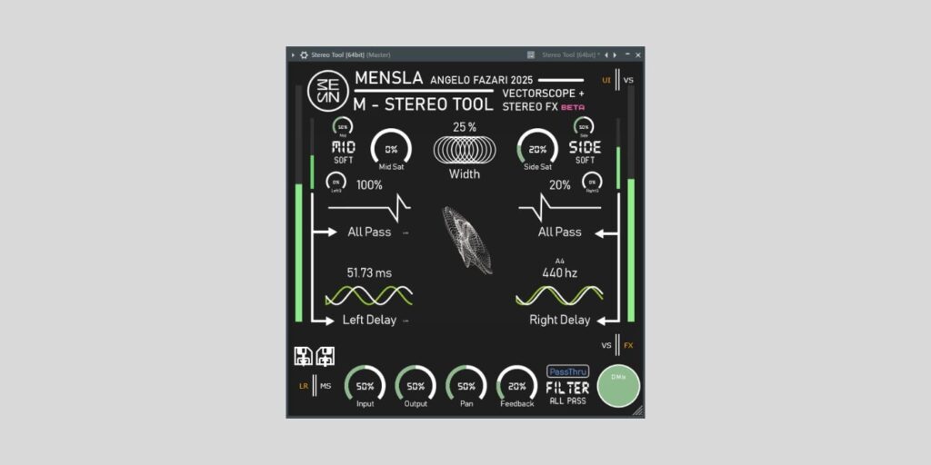 Mensla releases Stereo Tool, a FREE two-in-one stereo effect plugin for macOS, Windows, and Linux