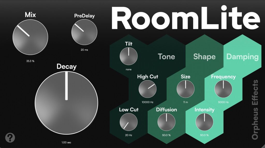 Orpheus Effects releases new FREE room reverb plugin RoomLite