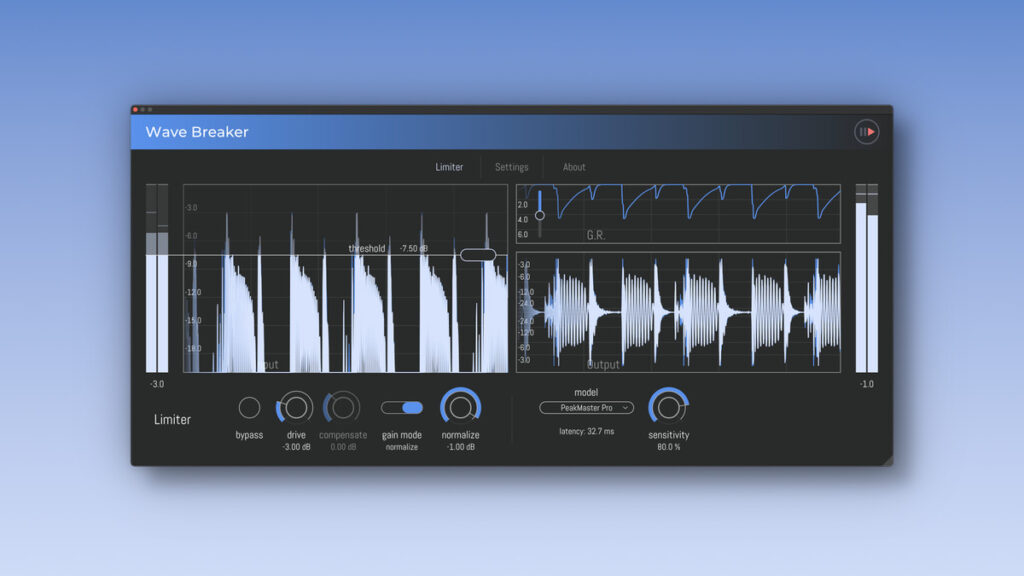 Press Play updates Wave Breaker limiter effect plugin to v2.0