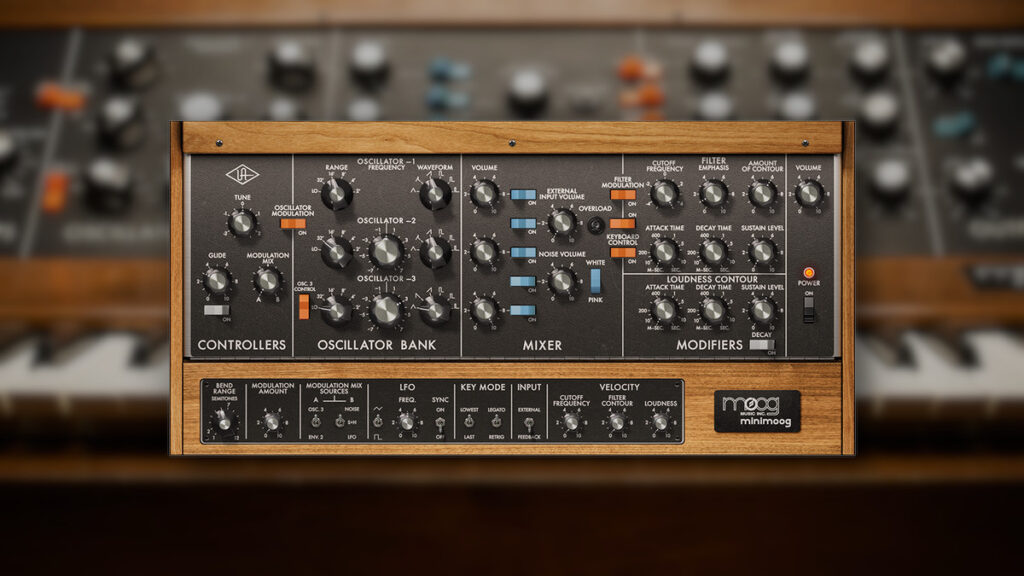 Save 75% on Moog Minimoog software synthesizer by Universal Audio