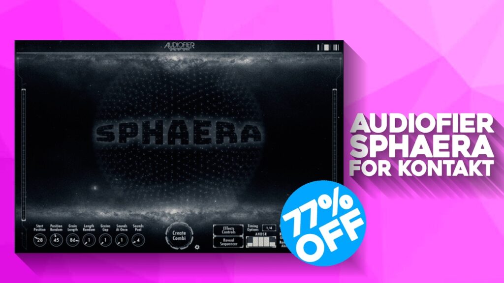 Save 77% on Sphaera instrument library for Kontakt by Audiofier