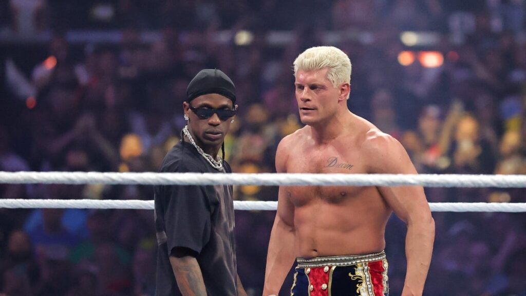 Travis Scott Joins Cody Rhodes & John Cena At WrestleMania 41