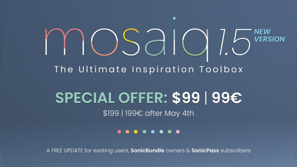 UVI updates MOSAIQ music creation playground to v1.5