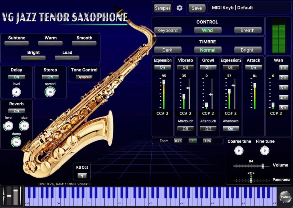 VGTrumpet releases VG Jazz Tenor Saxophone virtual instrument