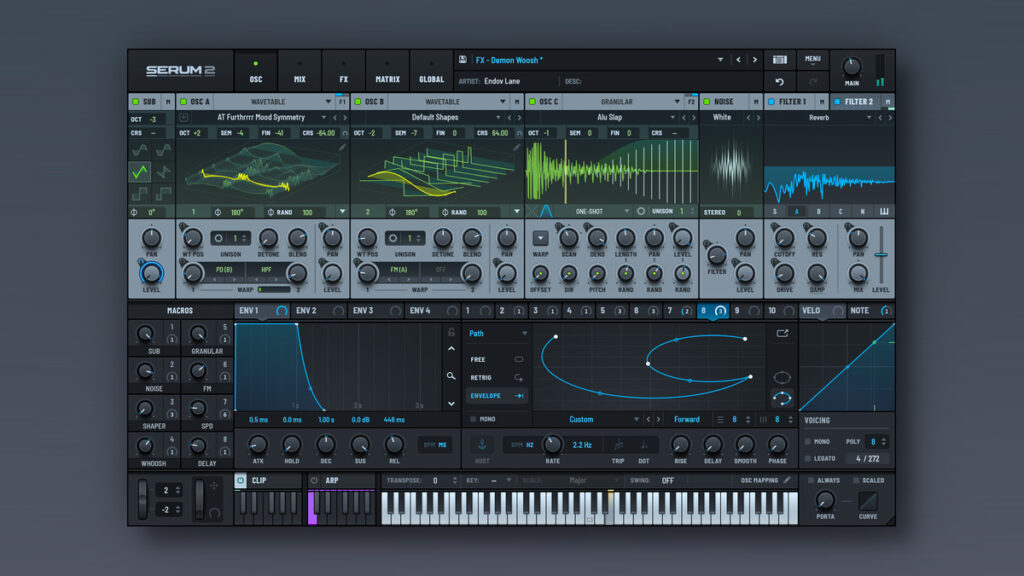 Xfer Records updates Serum 2 software synthesizer to v2.0.17