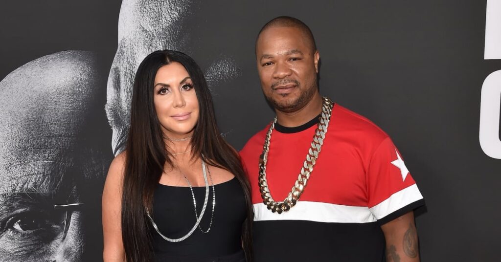 Rapper Xzibit and wife Krista Joiner arrive at the premiere of 'The Defiant Ones' at Paramount Theatre on June 22, 2017 in Hollywood, California.