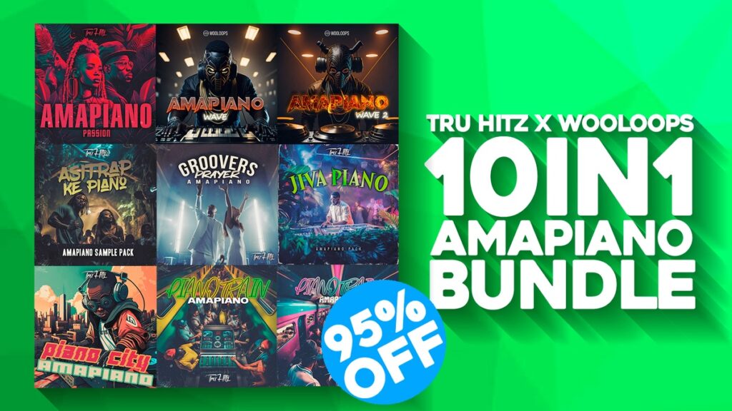 10-in-1 Amapiano Bundle by Tru Hitz x Wooloops on sale for $9.95 USD