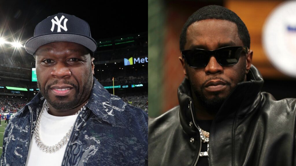 Split image of 50 Cent and Sean "Diddy" Combs.