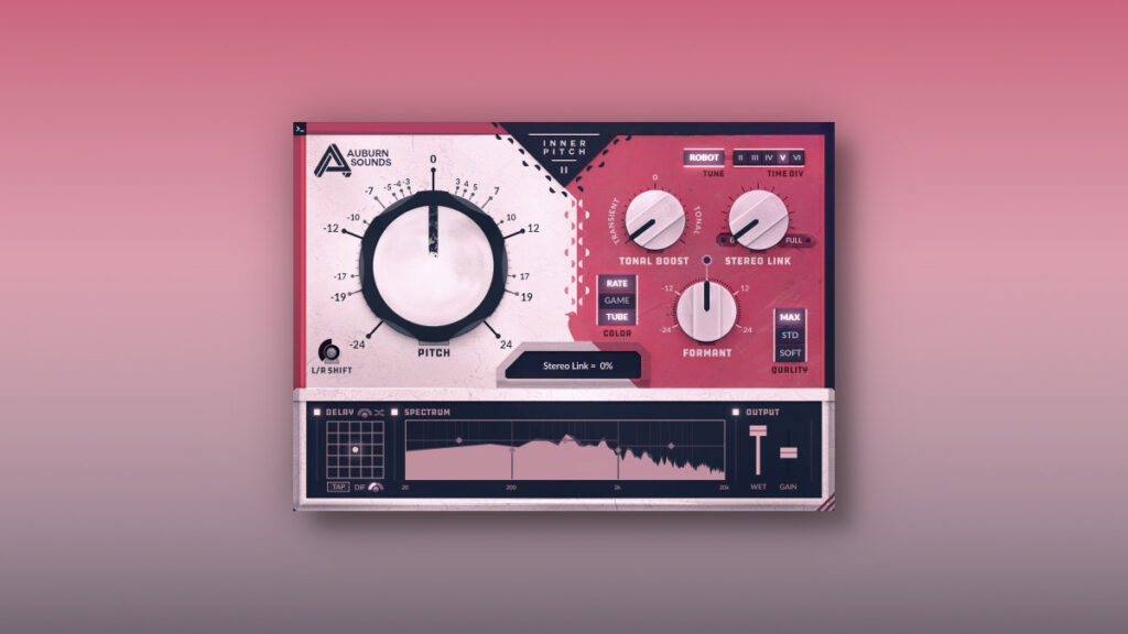 Auburn Sounds updates Inner Pitch effect plugin to v2.0