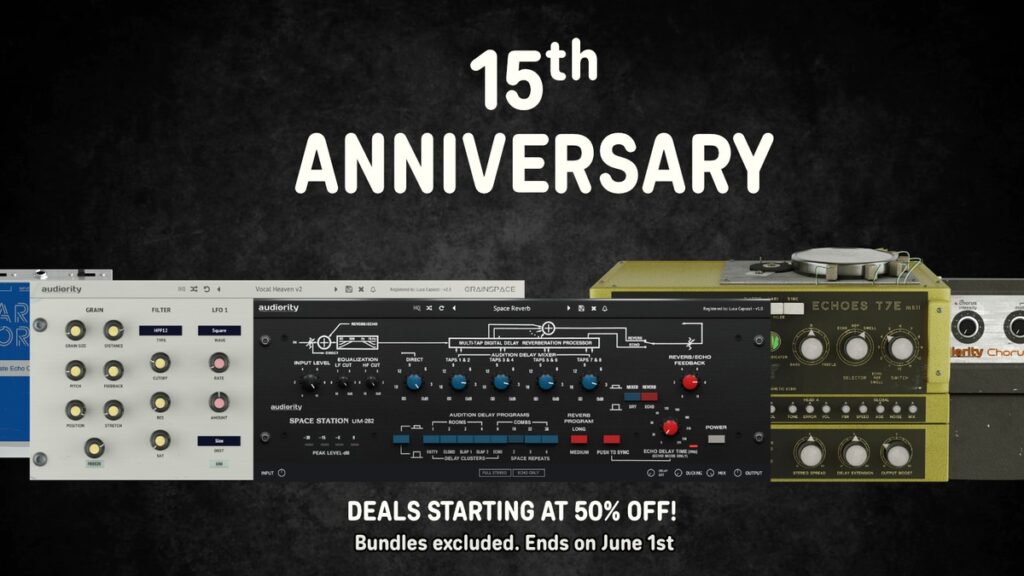 Audiority launches 15th Anniversary Sale with 50% OFF effect plugins