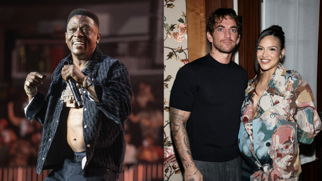 Boosie Badazz performs onstage during The Millennium Tour at State Farm Arena on April 4, 2025 in Atlanta, Georgia/Alex Fine and Cassie attend the MobLand Premiere after party at The Twenty-Two on March 31, 2025 in New York City.