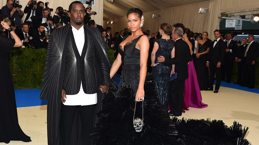 Cassie Cross-Examination Begins in Diddy Trial Sean "Diddy" Combs and Cassie Ventura at the Met Gala, wearing coordinated black outfits.