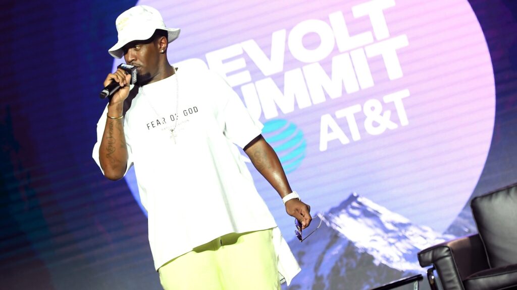 Sean "Diddy" Combs speaks onstage during day 2 of REVOLT Summit x AT&T Summit on September 13, 2019 in Atlanta, Georgia.