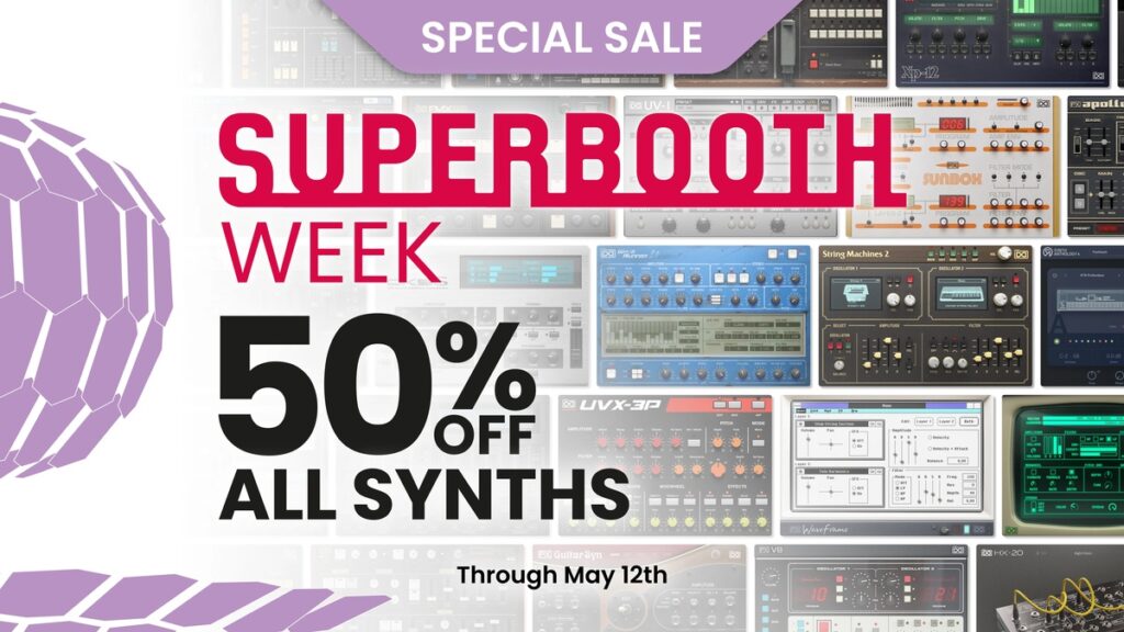 Get 50% OFF on synthesizer instruments