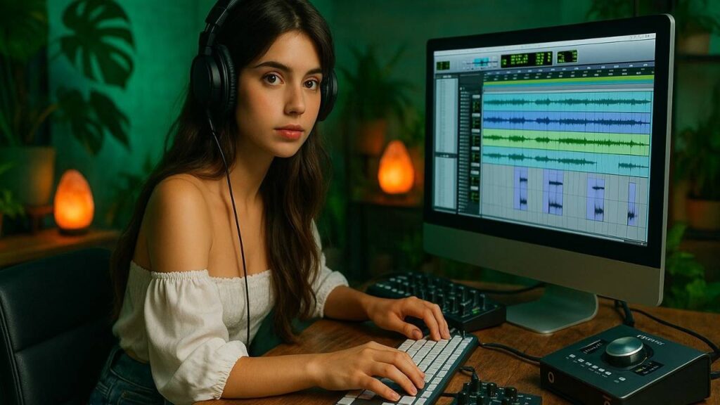 How Do I Set Up an Audio Interface and Speakers in My Home Studio?