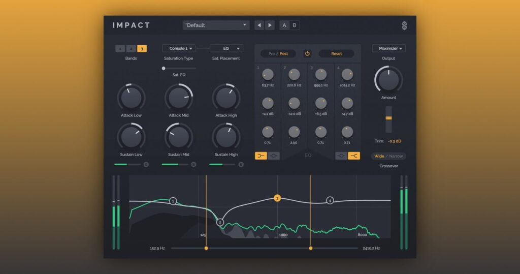 Impact transient designer plugin by Surreal Machines on sale for $25 USD