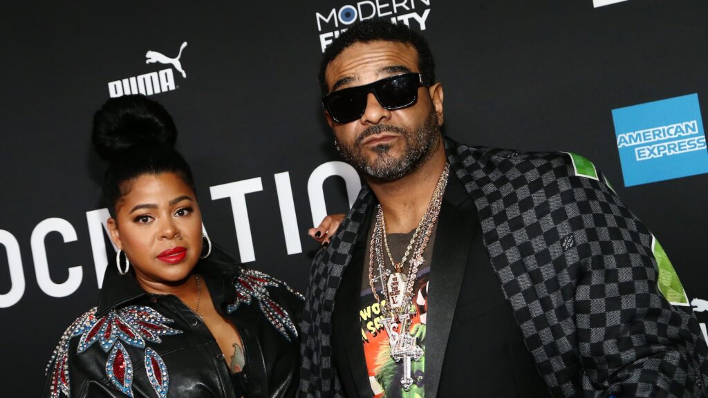 LOS ANGELES, CALIFORNIA - JANUARY 25: (L-R) Chrissy Lampkin and Jim Jones attends 2020 Roc Nation THE BRUNCH on January 25, 2020 in Los Angeles, California.