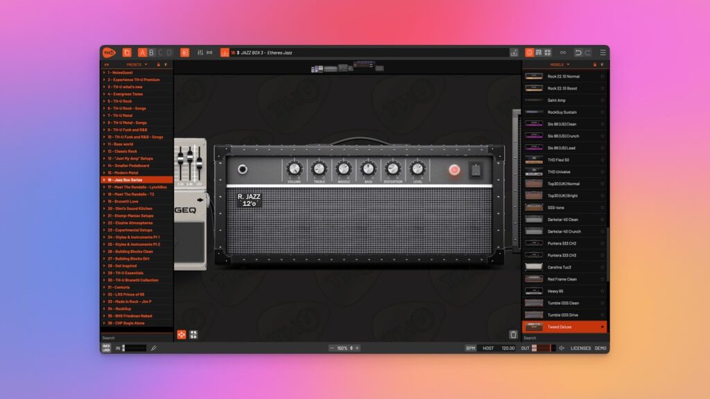 Overloud TH-U V2 amp simulation software