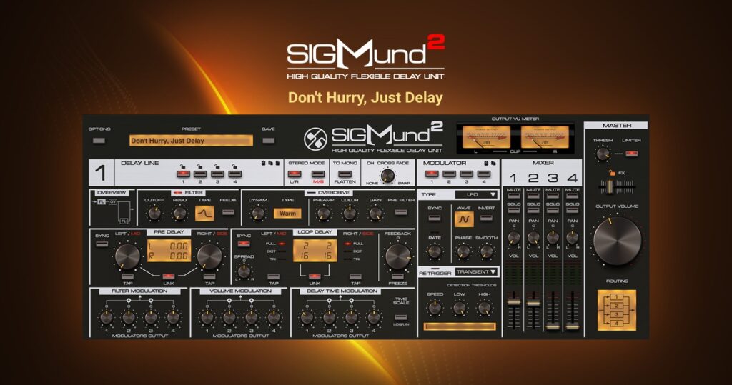 Save 30% on Sigmund 2 delay effect plugin by D16 Group