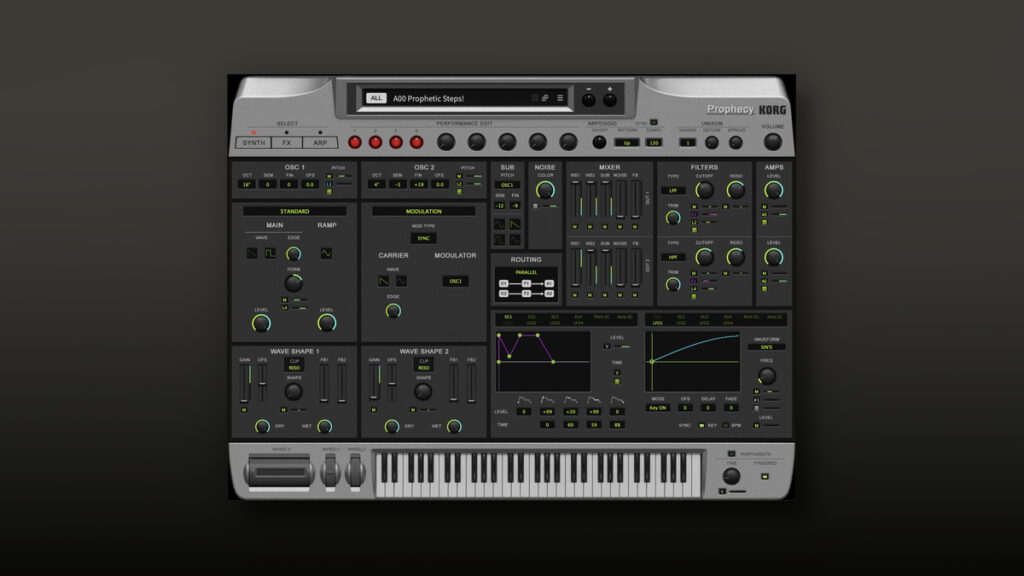 Save 50% on Prophecy physical modeling synthesizer by KORG