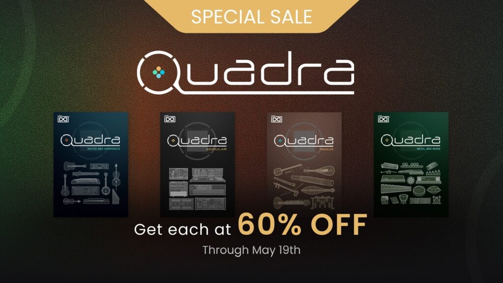 Save 60% on UVI's Quadra series of virtual instruments