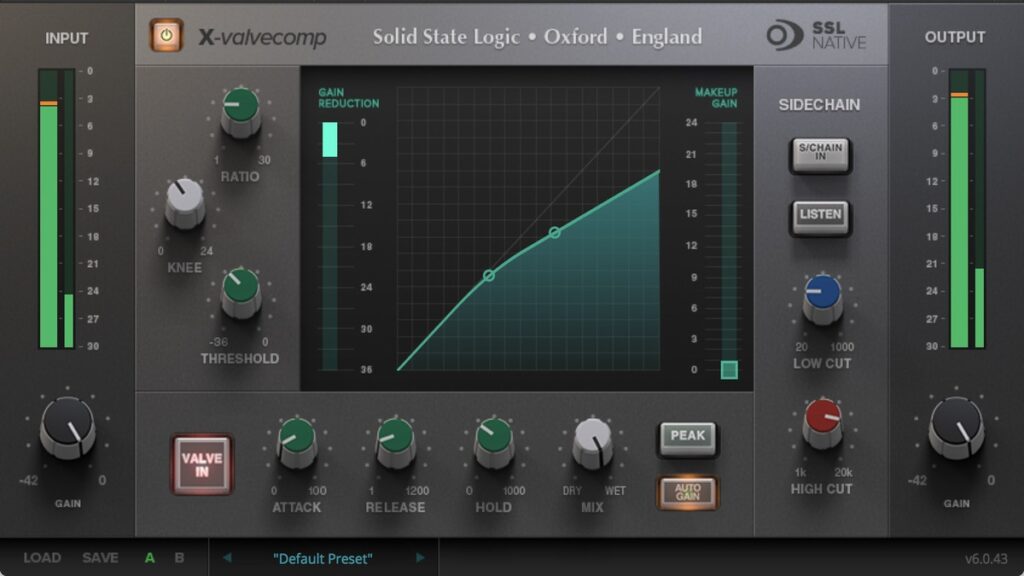 Solid State Logic Native X-ValveComp plugin on sale for $14.99 USD!