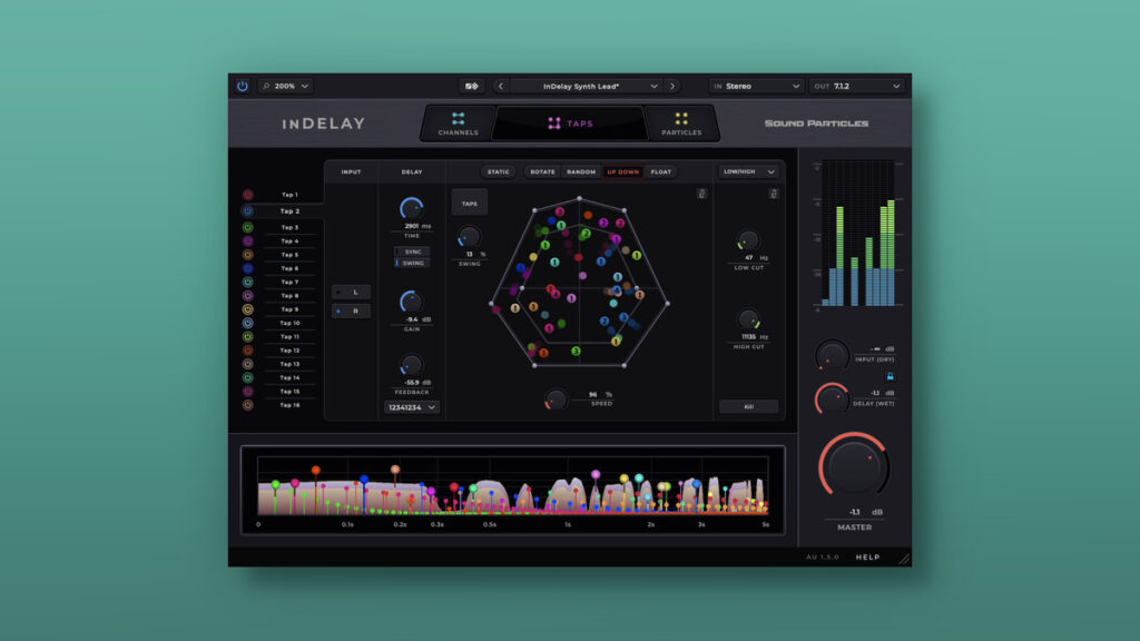 Sound Particles updates inDelay effect plugin to v1.5 Sound Particles updates inDelay effect plugin to v1.5