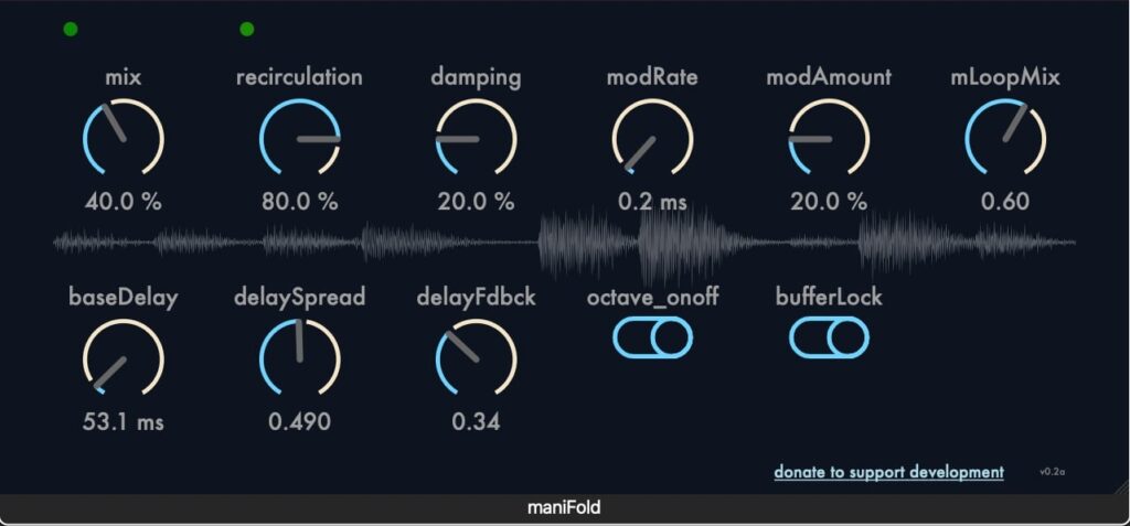 Strange Audio DSP just released maniFold Σ, an experimental microlooper and delay unit, for FREE