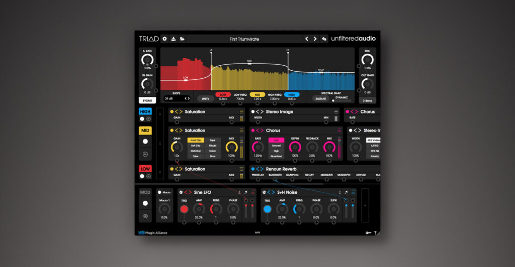 TRIAD multiband effect plugin by Unfiltered Audio on sale for $10 USD!