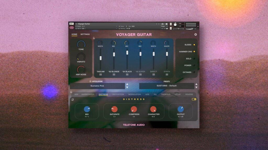 Teletone Audio releases Voyager Guitar virtual instrument