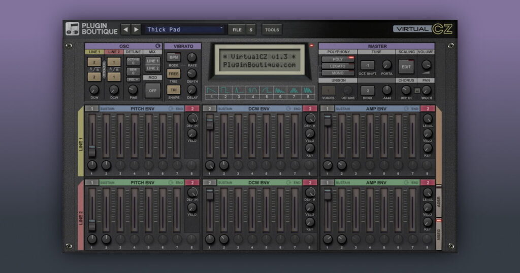 VirtualCZ synthesizer by Plugin Boutique on sale for $19 USD