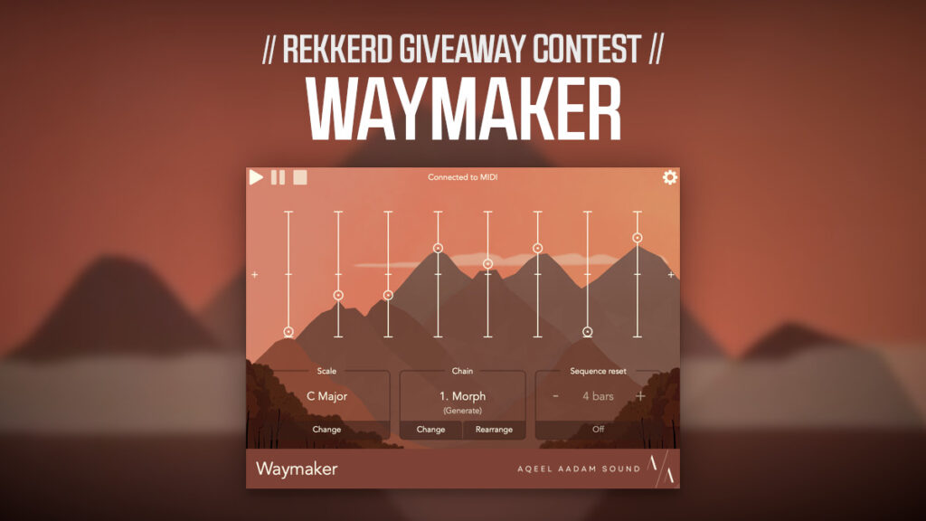 Waymaker MIDI sequencer plugin by Aqeel Aadam Sound Waymaker MIDI sequencer plugin by Aqeel Aadam Sound