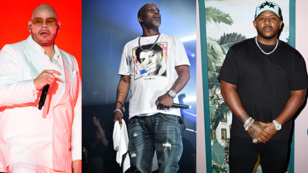 (L-R) Fat Joe, DMX and Mack Maine.