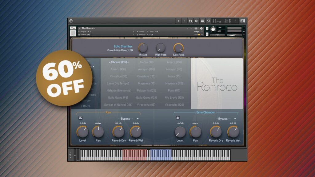 Get 60% off The Ronroco sample library for Kontakt by Guareschi