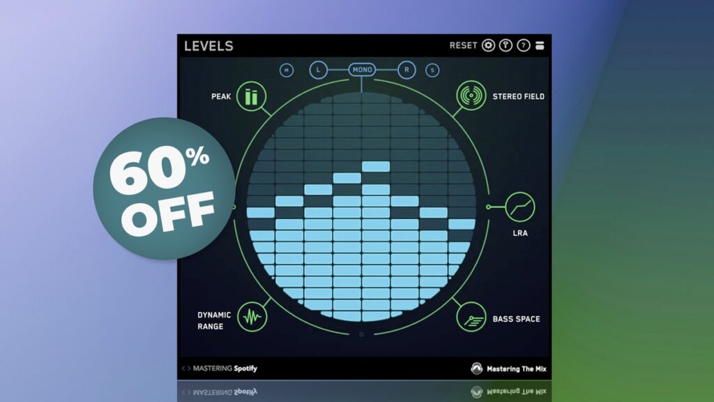 Identify issues with the Levels mixing and metering plugin, on sale at 60% OFF