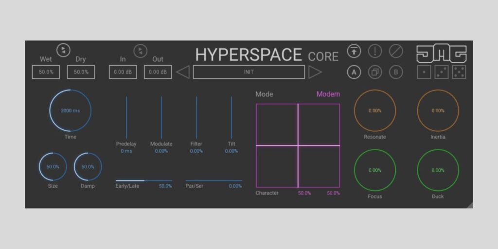 JMG Sound releases HyperspaceCore, a FREE version of their flagship reverb plugin
