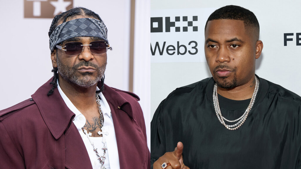(L-R) Jim Jones and Nas.