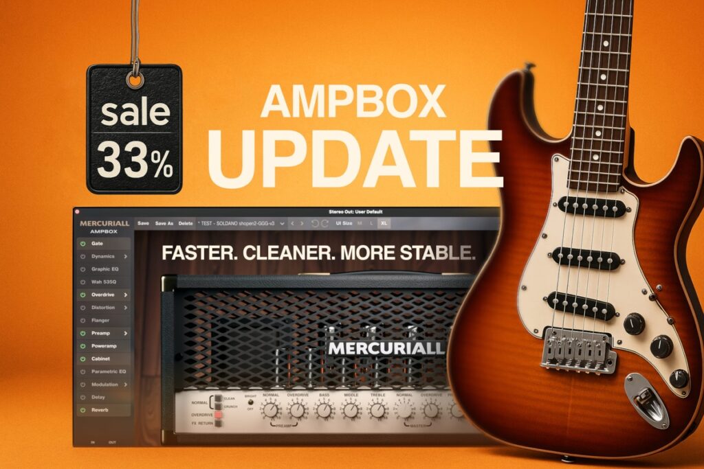 Mercuriall updates Ampbox amp modeling plugin to v1.6.3