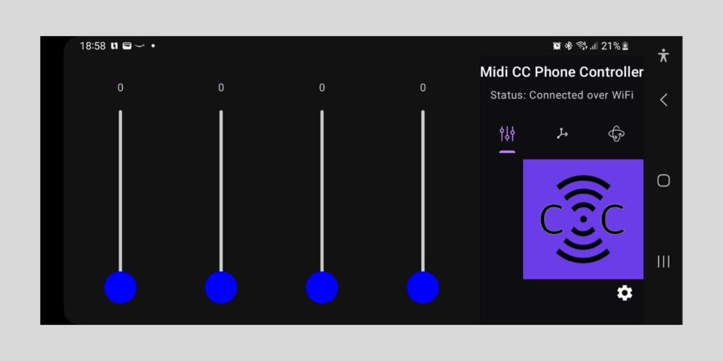Michael Moalem just released MIDI CC Phone Controller for free (Android)