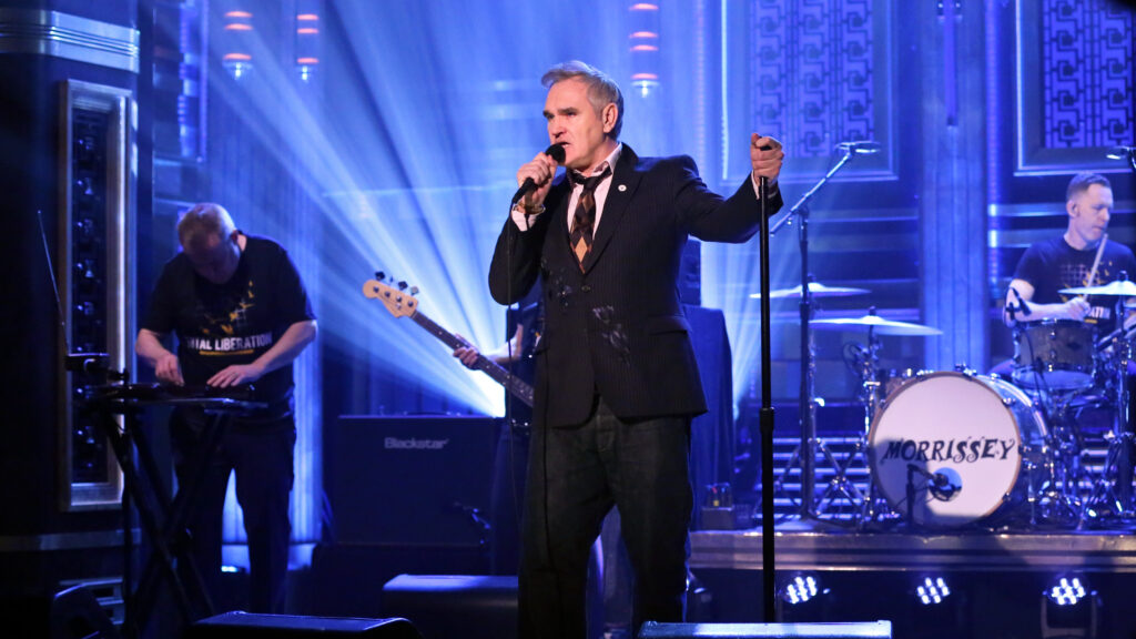 Musical guest Morrissey performs on May 13, 2019.