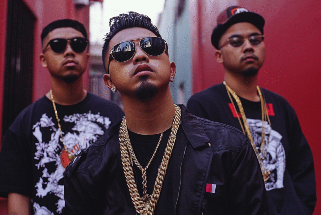 Hip-Hop Artists Performing Live on Scene