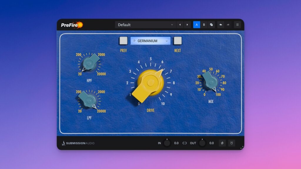 PreFire preamp effect plugin by SubMission Audio