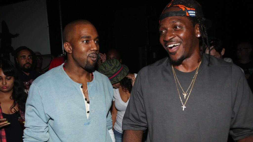 (L-R) Kanye West and Pusha T.