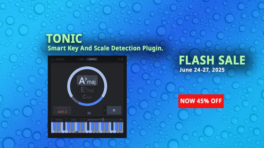 Save 45% on Tonic intelligent key & scale finder plugin by Zplane